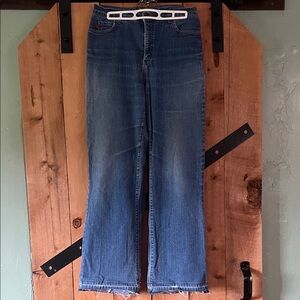 NYDJ Women's Medium Blue Wide-Leg Jeans